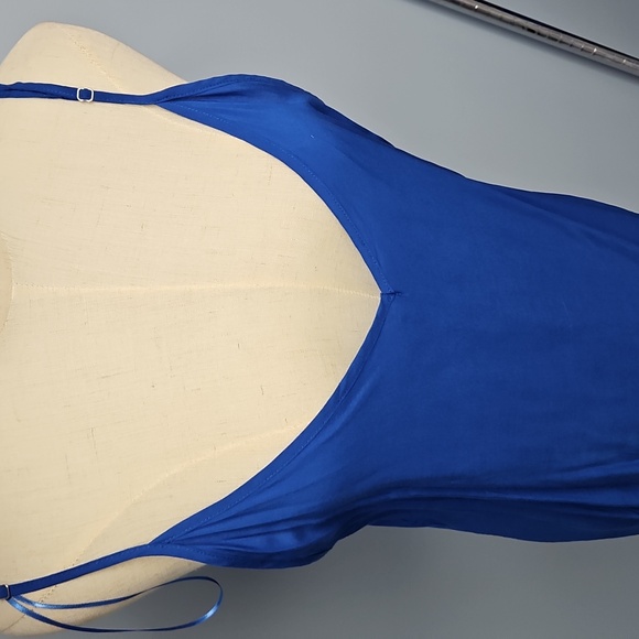 Free People Spring Fling Sleeveless Mini Dress W/Slip:Ultra Violet Combo: Medium - Picture 8 of 16